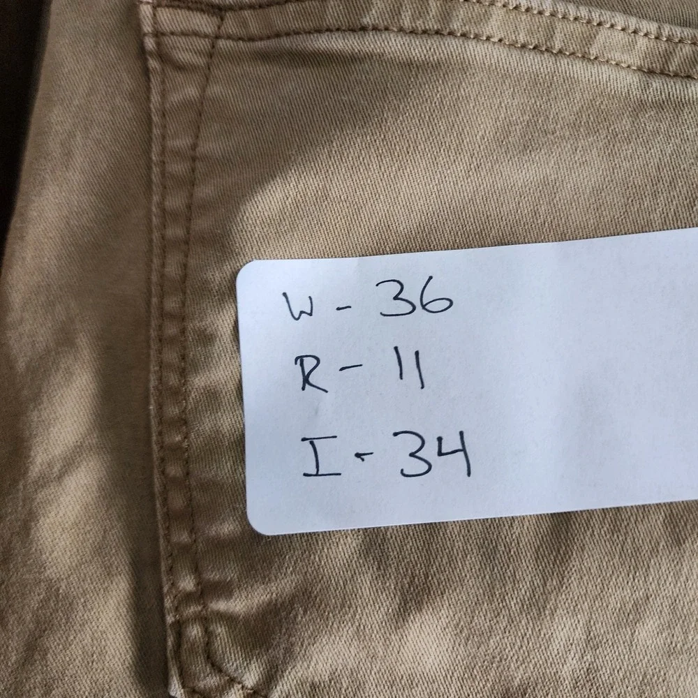 Flint and Tinder 365 5-Pocket Pants Men's 36x34 Khaki Straight Fit Stretch